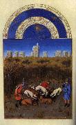 Les trs riches heures du Duc de Berry: Dcembre (December) sdg